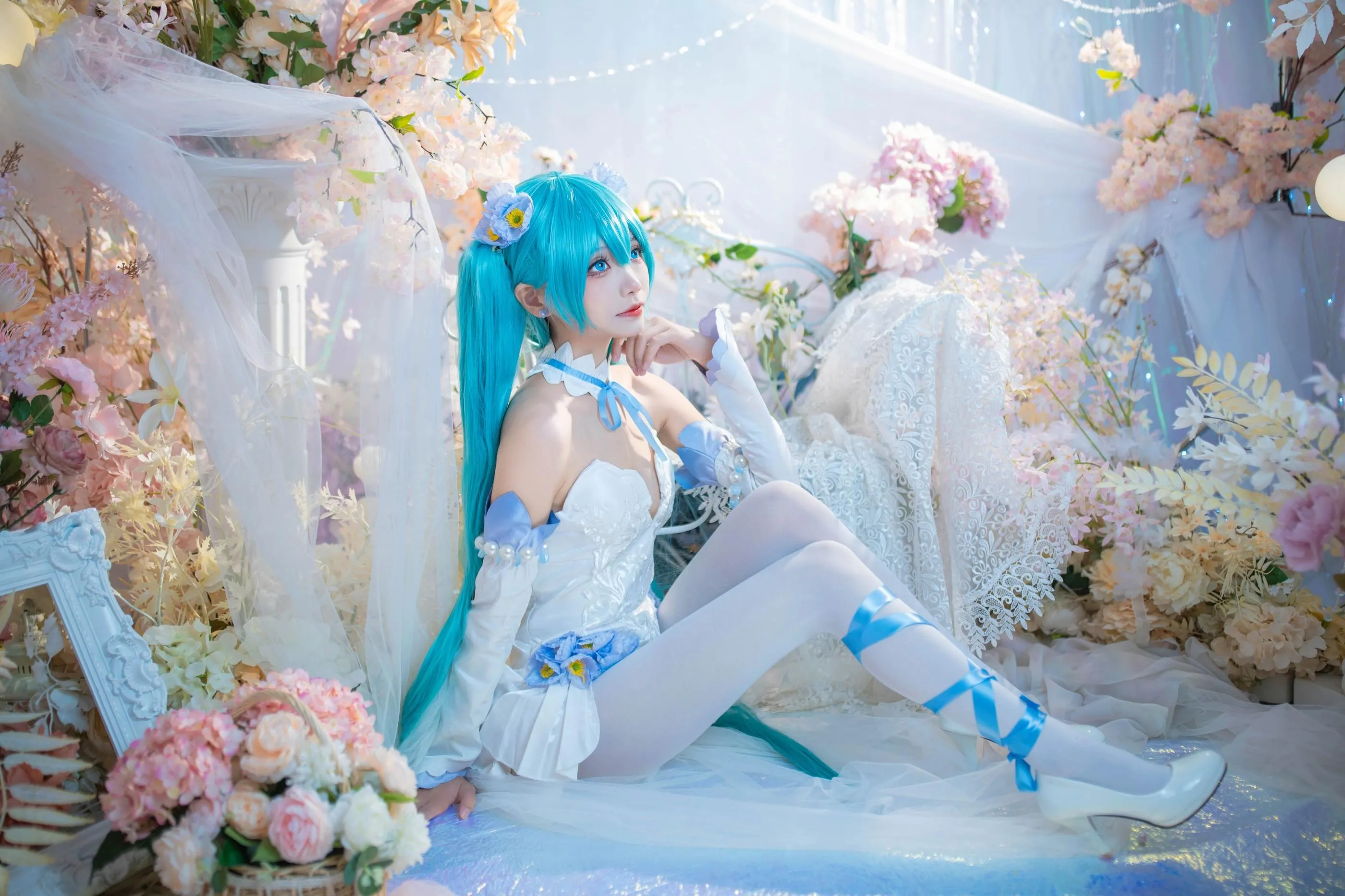 艾西Aiwest – NO.011 初音 粉蝶花 [42P]插图3